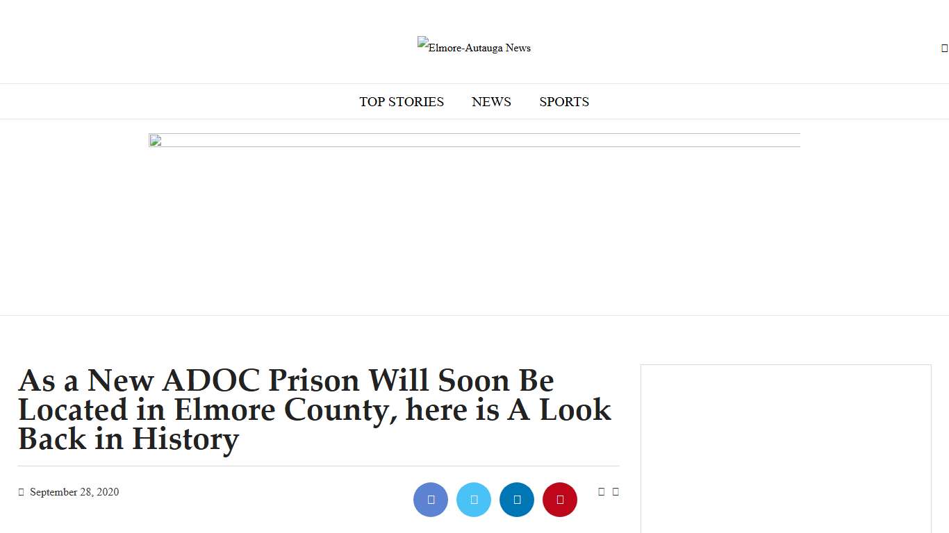 As A New ADOC Prison Will Soon Be Located In Elmore County, Here Is A Look Back In History - Elmore-Autauga News